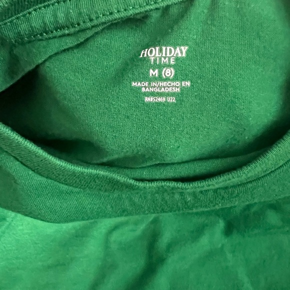 Holiday Time Ho Ho Ho Santa hat long sleeve shirt - Picture 3 of 4